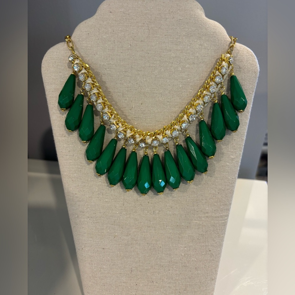 Green Statement Necklace